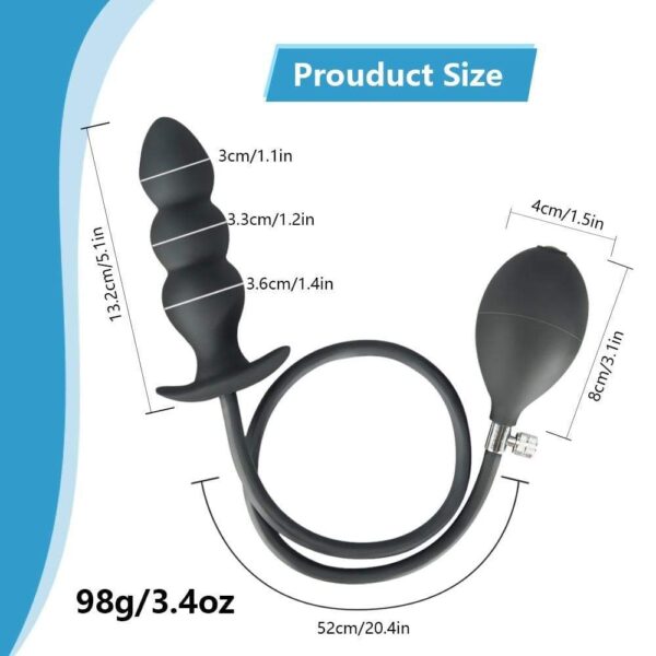 Kinky Cloth 200001518 Inflatable Butt Plug Anal Dilator