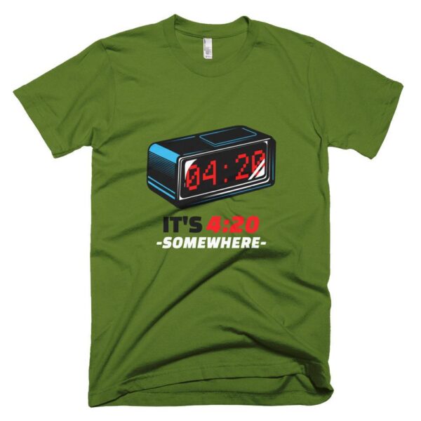 Kinky Cloth Olive / XS It's 4:20 Somewhere T-Shirt