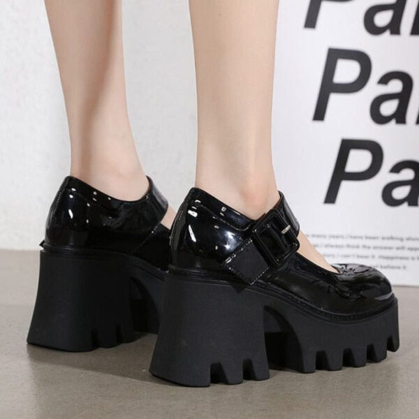 Kinky Cloth Japanese Style Platform Shoes School