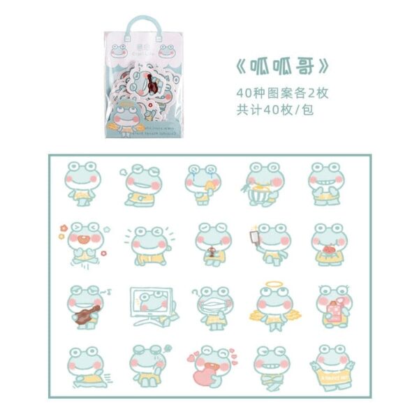 Kinky Cloth D Kawaii Animal Box Stickers 40 Pcs/lot