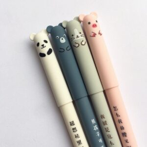 Kinky Cloth Kawaii Animal Gel Pen 4 Pcs/Set