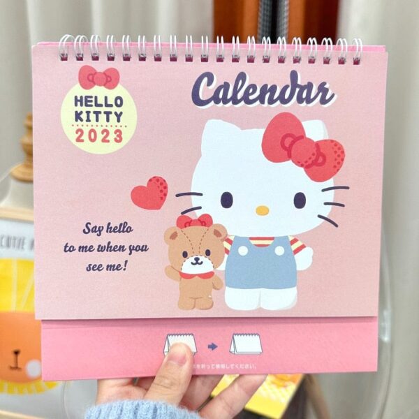 Kinky Cloth Hello Kitty Kawaii Cartoon Desk Calendar