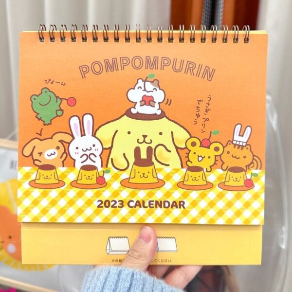 Kinky Cloth Pompompurin Kawaii Cartoon Desk Calendar