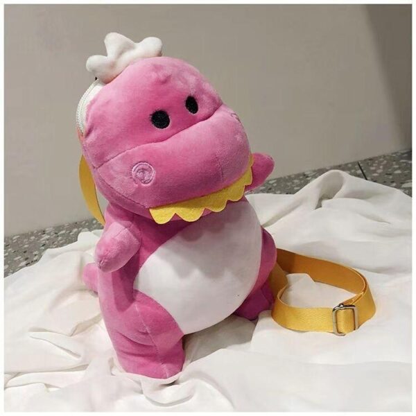 Kinky Cloth 200001420 Pink Kawaii Dinosaur Plush Backpack