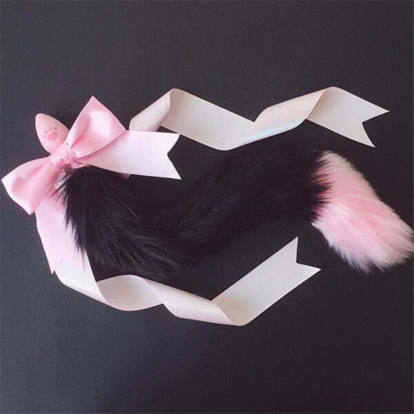 Kinky Cloth 200345142 Black & Pink Kawaii Soft Pastel with Bow Tail