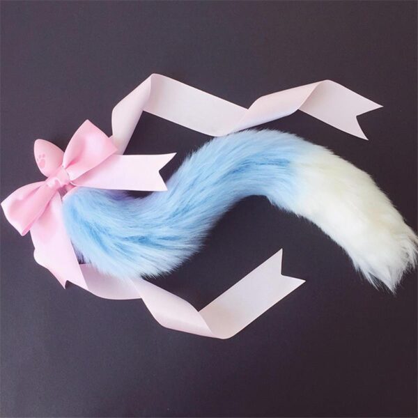 Kinky Cloth 200345142 Blue & White Kawaii Soft Pastel with Bow Tail