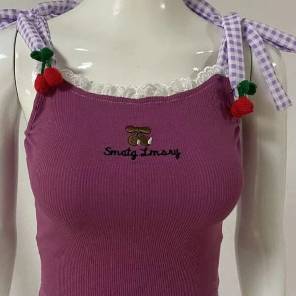 Kinky Cloth Fuchsia / S Kawaii Tank Top