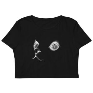 Kinky Cloth XS Kitten Eyes Organic Crop Top