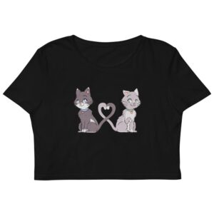 Kinky Cloth XS Kitten Love Organic Crop Top