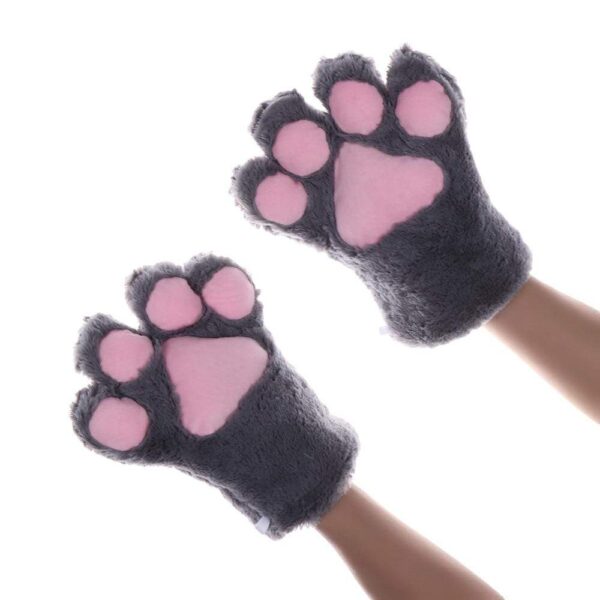 Kinky Cloth Black / One Size Kitten Paw Gloves