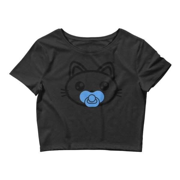 Kinky Cloth Black / XS/SM Kitty Paci Blue Cropped Top