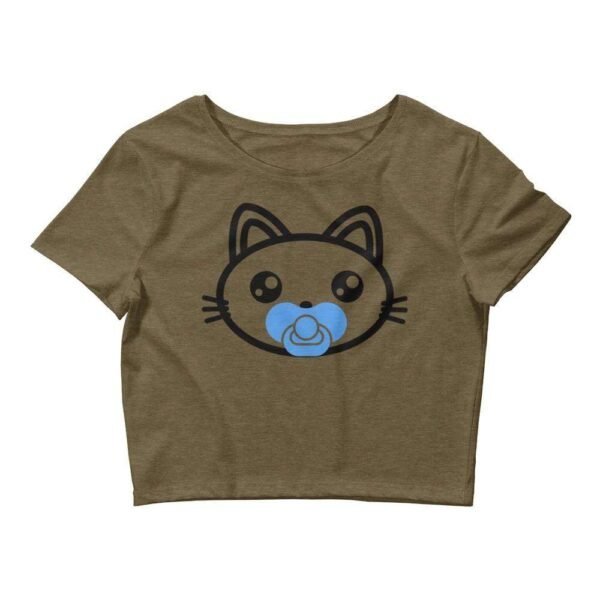 Kinky Cloth Heather Olive / XS/SM Kitty Paci Blue Cropped Top