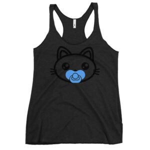 Kinky Cloth Vintage Black / XS Kitty Paci Blue Tank Top