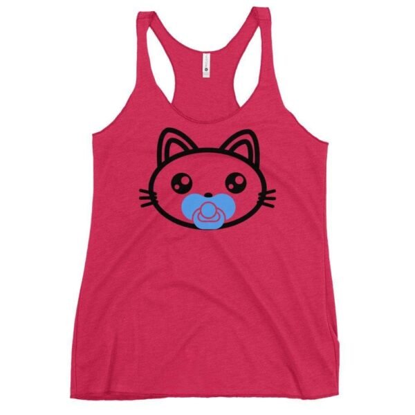 Kinky Cloth Vintage Shocking Pink / XS Kitty Paci Blue Tank Top