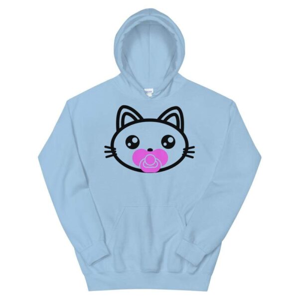 Kinky Cloth Light Blue / S Kitty Paci Pink Hoodie