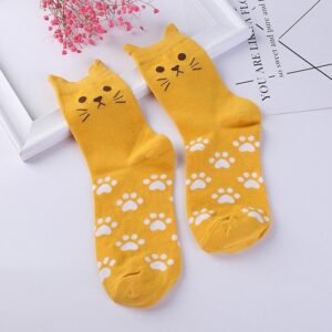 Kinky Cloth Socks Kitty Paw Print Socks