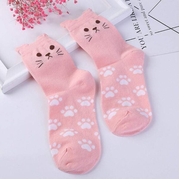 Kinky Cloth Socks Kitty Paw Print Socks