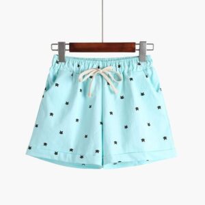 Kinky Cloth Kitty Print Pastel Shorts