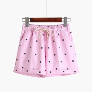 Kitty Print Pastel Shorts | Buy Online | Kinky Cloth