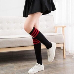 Korean Long Striped Cotton Socks | Buy Online | Kinky Cloth