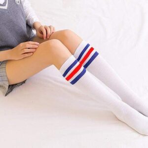 Korean Long Striped Cotton Socks | Buy Online | Kinky Cloth