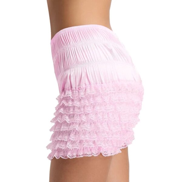 Kinky Cloth Lace Sissy Frilly Ruffle Shorts