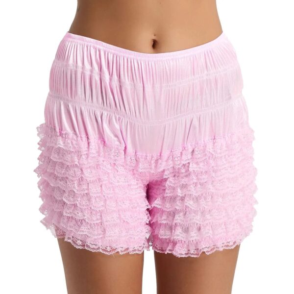 Kinky Cloth Lace Sissy Frilly Ruffle Shorts