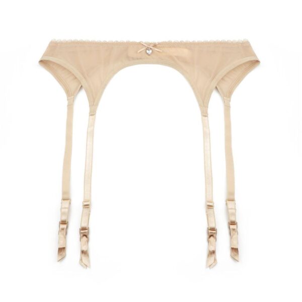 Kinky Cloth Lingerie Beige / L Lace Suspender Garter Belt