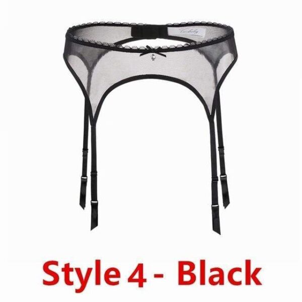 Kinky Cloth Lingerie Lace Suspender Garter Belt