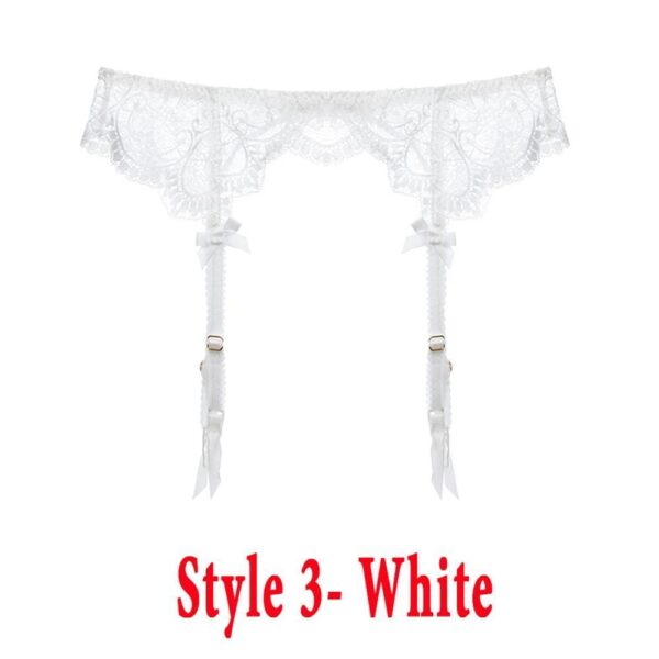 Kinky Cloth Lingerie White 3 / L Lace Suspender Garter Belt