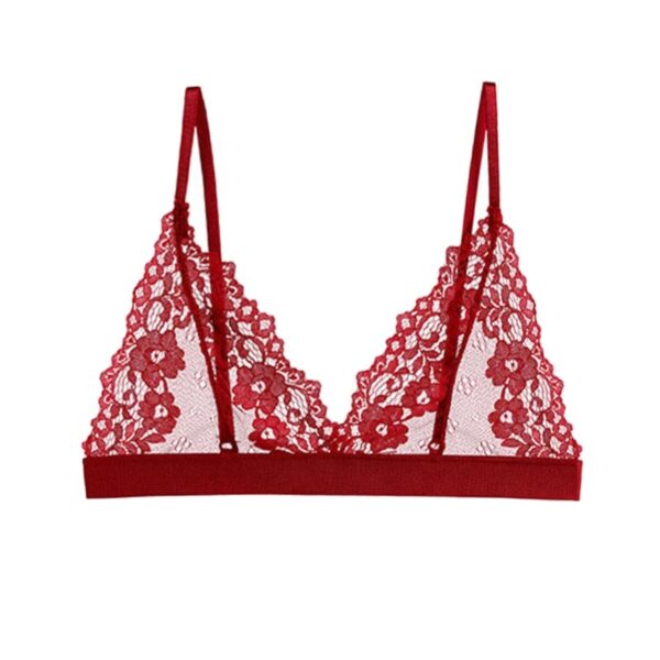 Kinky Cloth Red / S Lace Ultra Thin Bralette