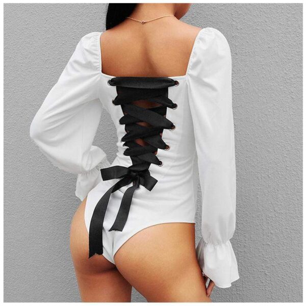 Kinky Cloth Lace Up Lolita Onesie