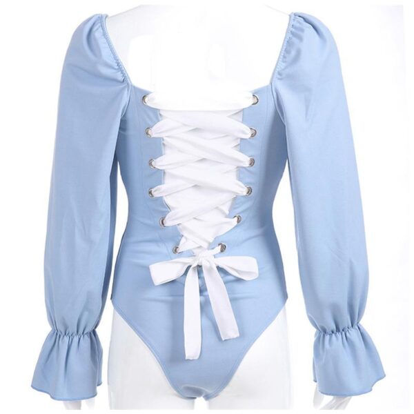 Kinky Cloth Lace Up Lolita Onesie