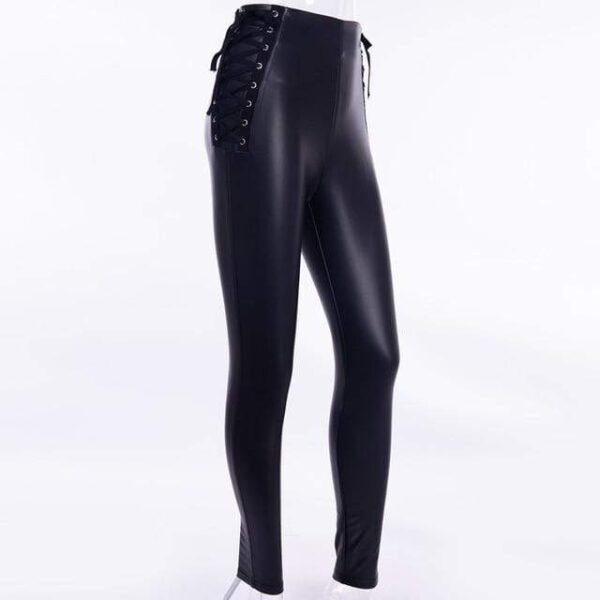 Kinky Cloth Bottoms Lace Up Pencil Pants