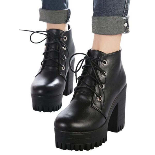 Kinky Cloth 200000998 Lace Up Platform Ankle Boots