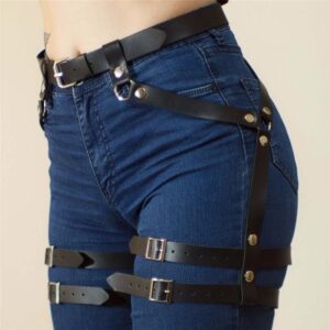 Kinky Cloth Harnesses Leg Garter Harness