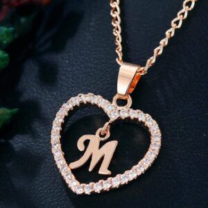 eprolo Letter Pendant Necklace