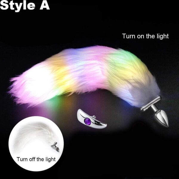 Kinky Cloth Accessories Light Up Tail Plug