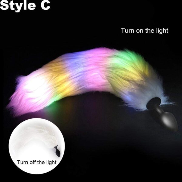 Kinky Cloth Accessories Light Up Tail Plug