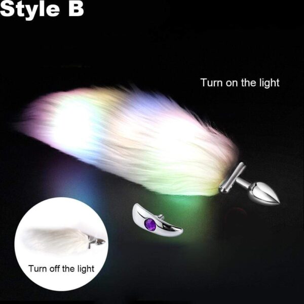 Kinky Cloth Accessories Light Up Tail Plug