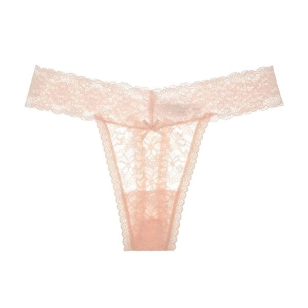 Kinky Cloth Pink / S / 1pc Lingerie Lace Thong Panties