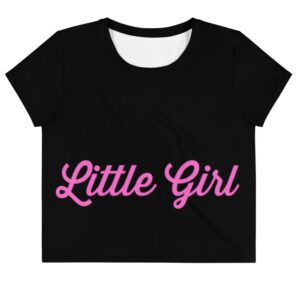 Kinky Cloth XS Little Girl Pink Crop Top Tee