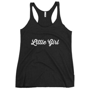 Kinky Cloth Vintage Black / XS Little Girl White Tank Top