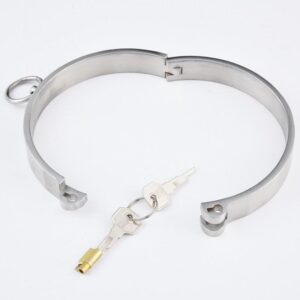 Kinky Cloth Lockable Stainless Steel Collar