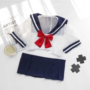 Kinky Cloth 200003986 Lolita Blue Sailor Dress Outfit