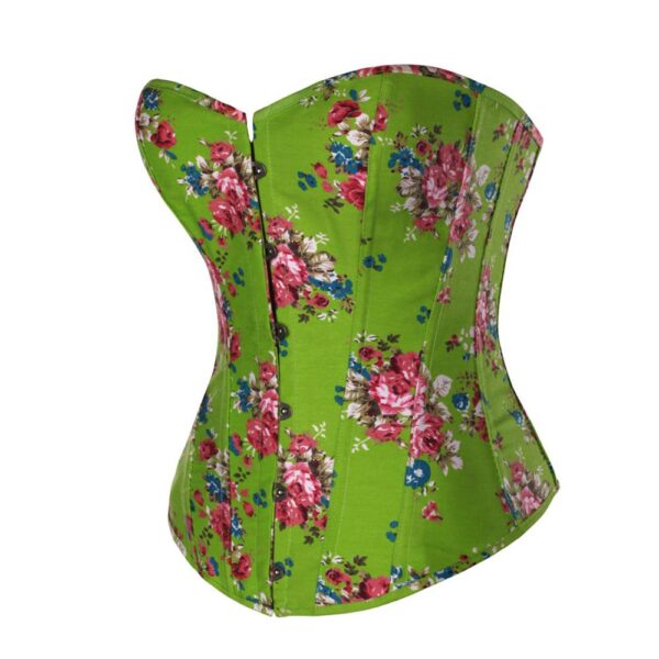 Kinky Cloth 200001885 Lolita Flower Corset Overbust Corselet