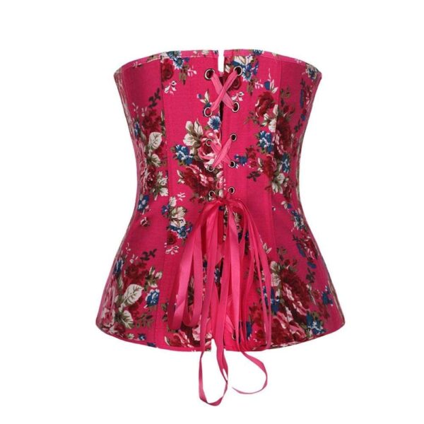 Kinky Cloth 200001885 Lolita Flower Corset Overbust Corselet