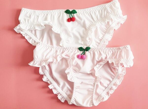 Kinky Cloth 351 Lolita Strawberry Cherry Ruffle Panties