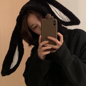 Kinky Cloth 200000348 Long Rabbit Ears Hooded Sweatshirt