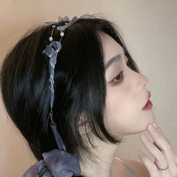 Kinky Cloth Long Ribbon Chiffon Headband